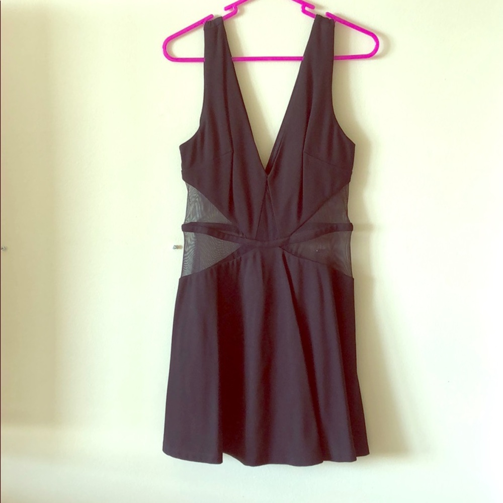 Black mini dress
